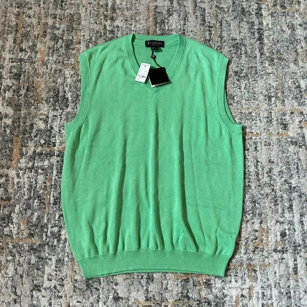 BROOKS BROTHERS KNIT VEST! NWT! SIZE L